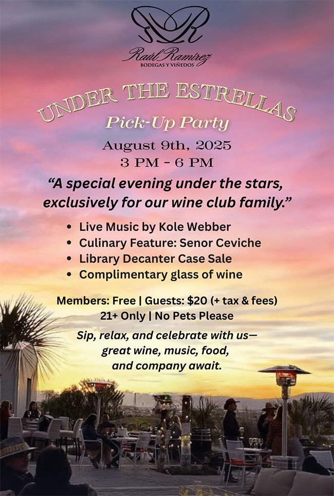 Under the Estrellas Member Pick Up Event August 2025.