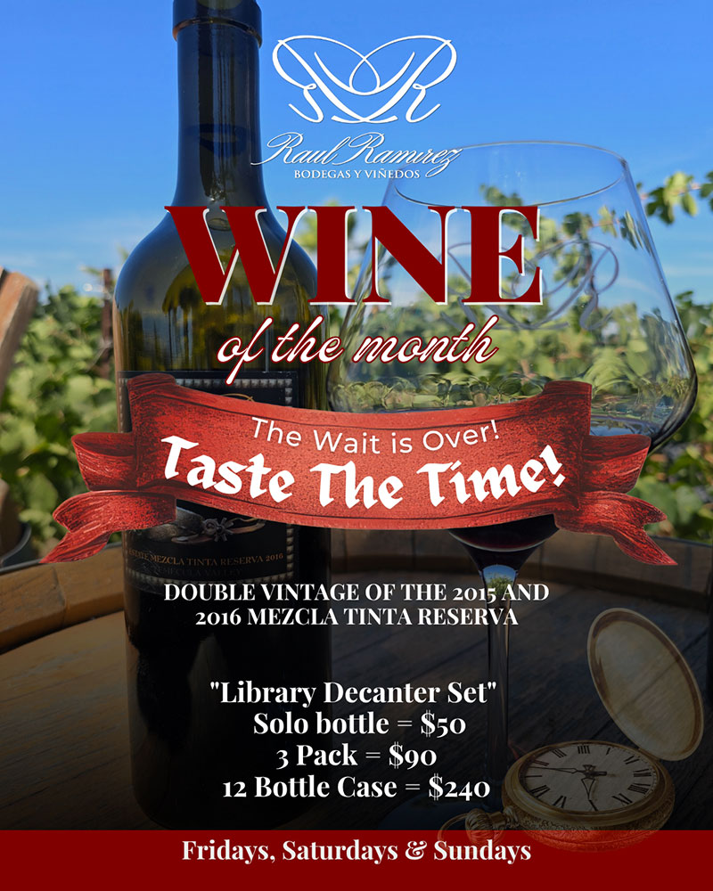 WOTM-Aug-2025-v2 Wine of the Month August 2025 Double Vintage of the 2015 and 2016 Mezcla Tinta Reserva