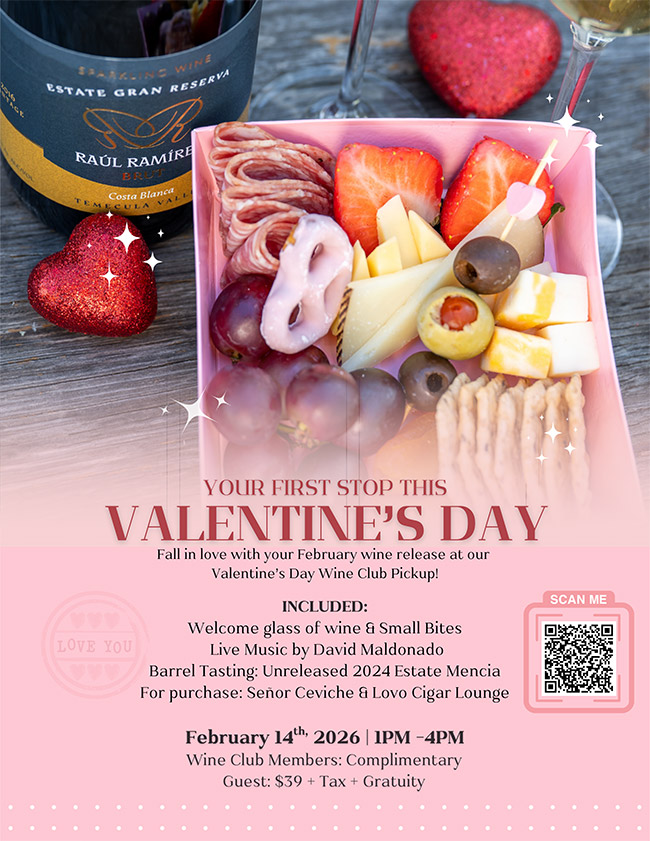 Valentine's-Day-Flyer Valentine's Day Wine Club Pickup